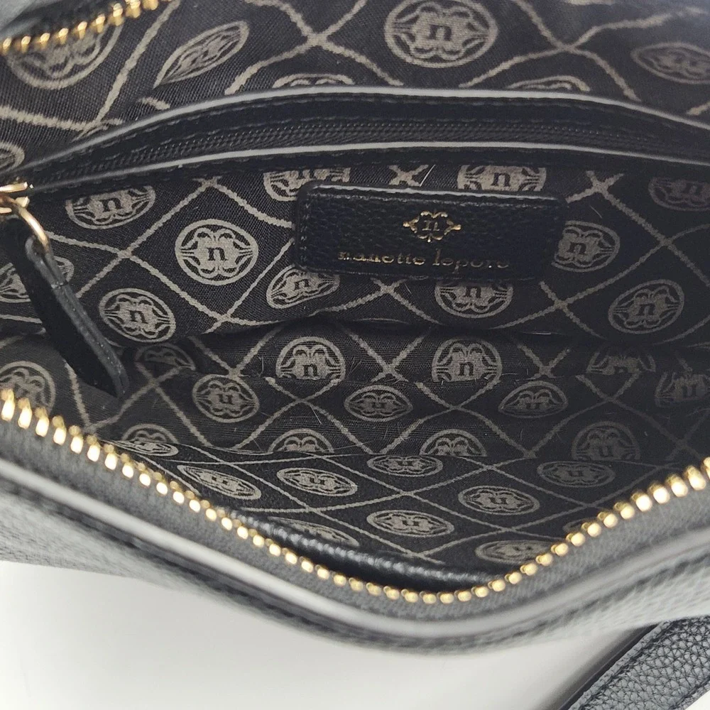 Nanette Lepore Crossbody Purse Black Tassel Gold‎ Tone Small Bag